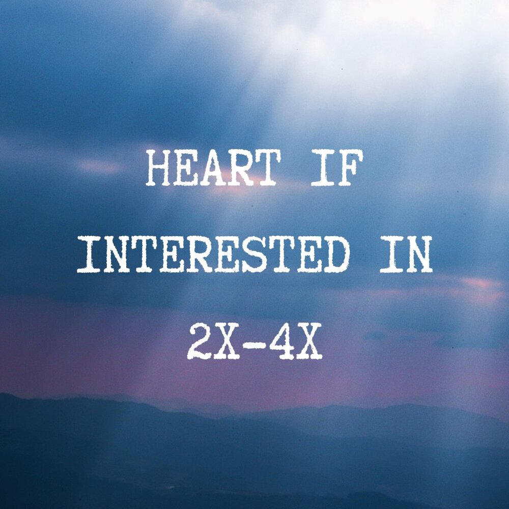 heart if interested in 2X - 4X